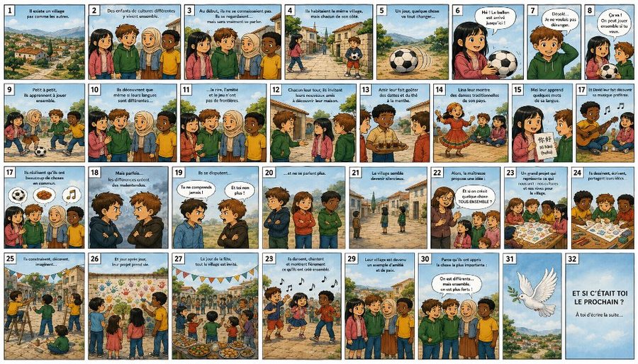 Planches de la bande dessinée
